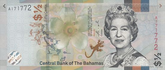 Багамские острова 1/2 доллара 2019 (UNC)