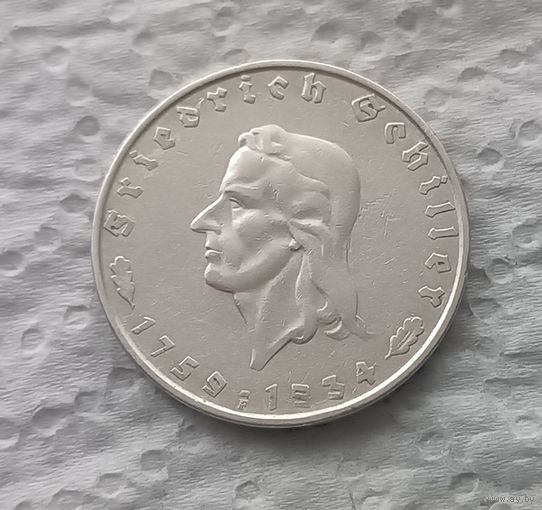 2 марки 1934 Шиллер