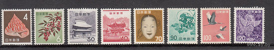 Фауна, флора. архитектура, искусство. Япония. 1961. 8 марок. Michel N 756, 757, 759, 761, 763, 765 (88.0 е)