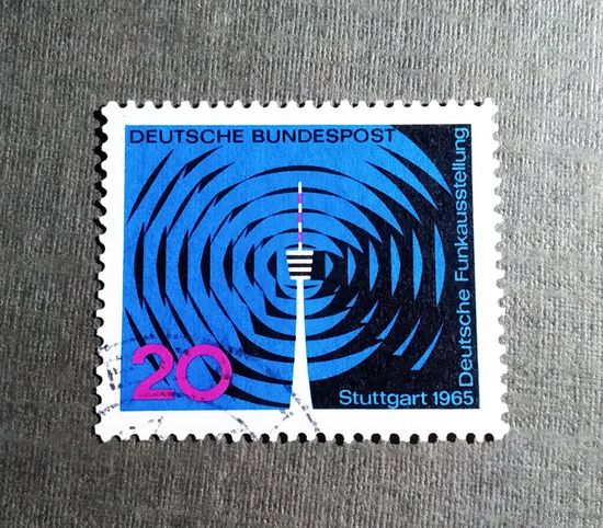 Марка Германия 1965 год Радиовыставка