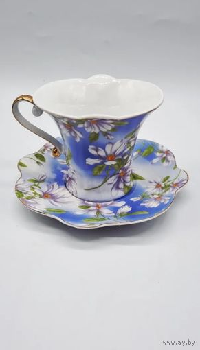 Чайная пара фабрика И.Е. Кузнецов. С 1 рубля!