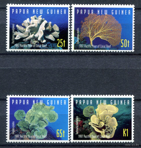 Папуа Новая Гвинея - 1997г. - Кораллы - полная серия, MNH [Mi 804-807] - 4 марки