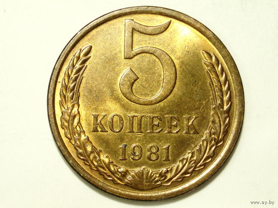 5 копеек 1981 UNC #2 Супер!