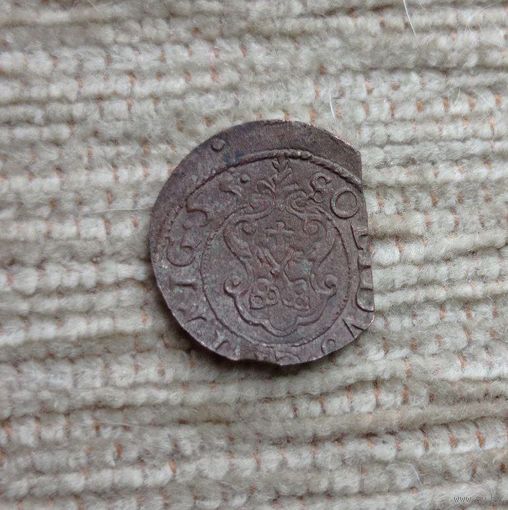 Werty71 редкий брак 2 даты Рига Солид 1 Шеляг 1655 1658 17В