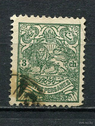 Персия (Иран) - 1903/1904 - Герб 3CH - [Mi.187] - 1 марка. Гашеная.  (LOT Go32)-T3P45