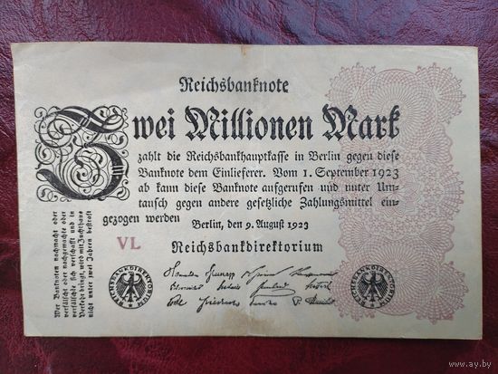 2000000 марок Германия 1923 г.