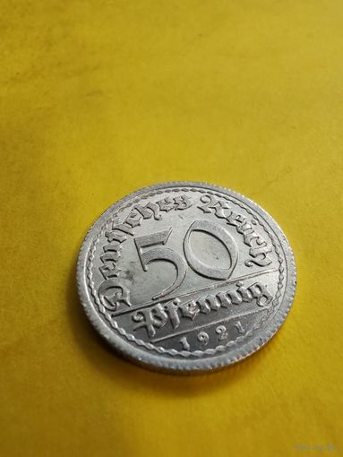 50 пфеннигов 1921 г. (G), состояние супер,  СМОТРИТЕ ДР. МОИ ЛОТЫ.. Большая распродажа!