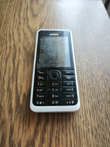 Мобильный телефон Нокиа 301 Аукцион 7 дней Старт с 3 Бел. руб.  Работоспособность неизвестна.