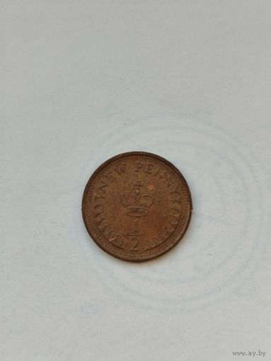 1/2 пенни Великобритания. Елизавета 2.