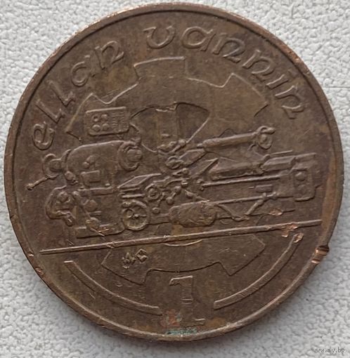 Остров Мэн 1 пенни 1988 г.
