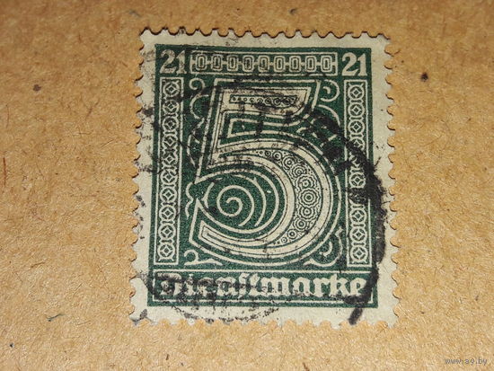 Германия Рейх 1920  Служебная марка