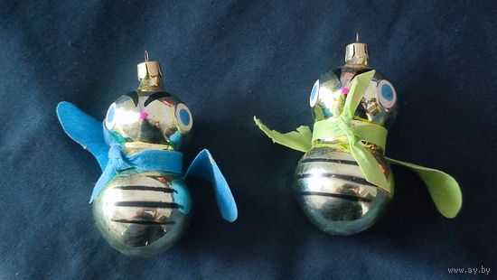 Ёлочная игрушка пчела.Редкая