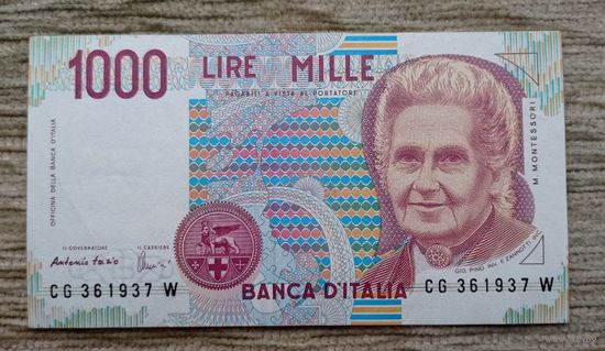 Werty71 Италия 1000 лир 1990 (1990 -1993) банкнота