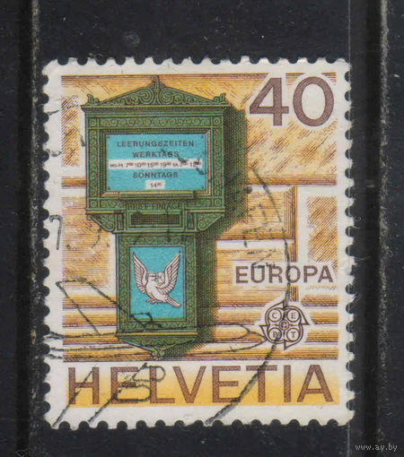 Швейцария 1979 Europa CEPT Вып Почта и связь Почтовый ящик Базель #1154