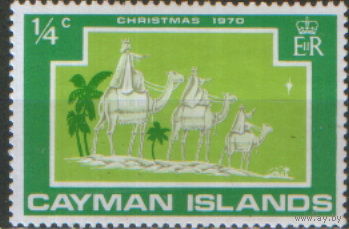 Марка из серии 1970г. Каймановы Острова "Рождество. Три мудреца" MNH