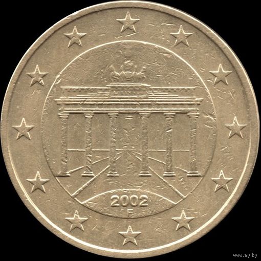 Германия 50 евроцентов 2002 г. КМ#212 (6-39)