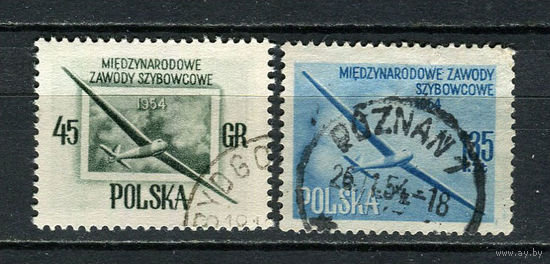 Польша - 1954 - Чемпионат по планеризму  - 2 марки. Гашеные.  (Лот 49Fx)-T25P36