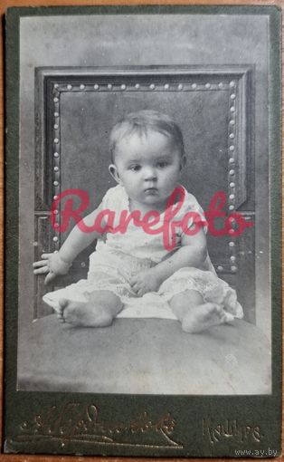 1920-е Кашир Визит-портрет Чернышова Соня девочка студийное фото типажи ретро редкий фотограф А. Бердников