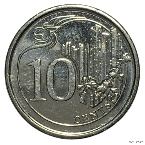 Сингапур 10 центов, 2015