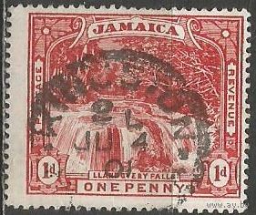 Ямайка. Водопад. 1900г. Mi#31.