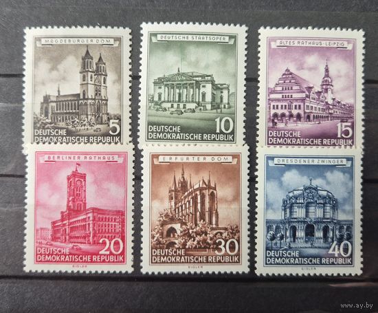 Германия, ГДР 1955 г. Mi.491-496 MNH** полная серия