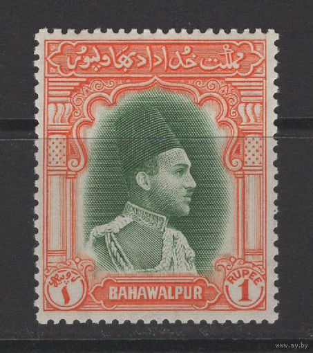 Бахавалпур / Bahawalpur 1948** 1R Британская Индия Пакистан, Sultan Muhammad Shah (SG#35)