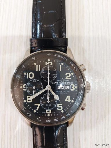 Часы ZENO-WATCH BASEL X-Large Pilot Ref. P557TVDD-A1 Automatic Chronograph ОРИГИНАЛ!! ШВЕЙЦАРИЯ!!!