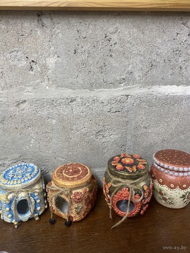 Баночки для сыпучих продуктов, hand made , ручная работа