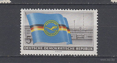 Авиация. ГДР. 1956. 1 марка. Michel N 512 (17,0 е)