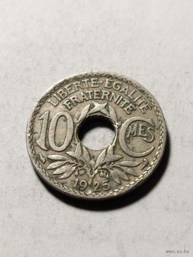Франция 10 сантим 1925