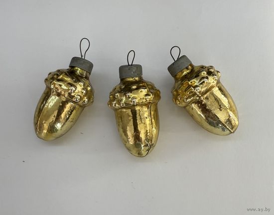 Старинная ёлочная игрушка жёлудь цена за единицу