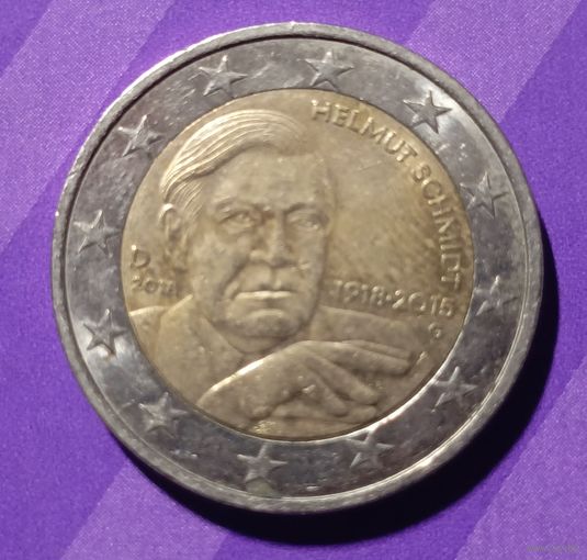 2 евро 2018 г  Германия