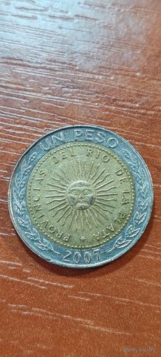 Аргентина 1 песо 2007