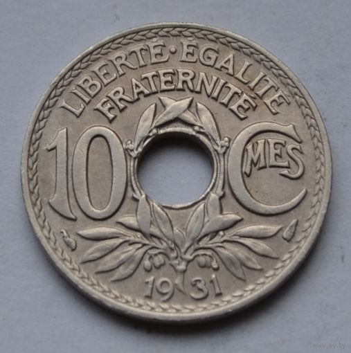 Франция, 10 сантимов 1931 г.