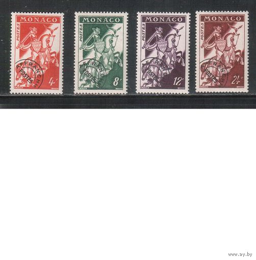 Монако-1954(Мих.486-489)  *  , Стандарт, Рыцари (полная серия)