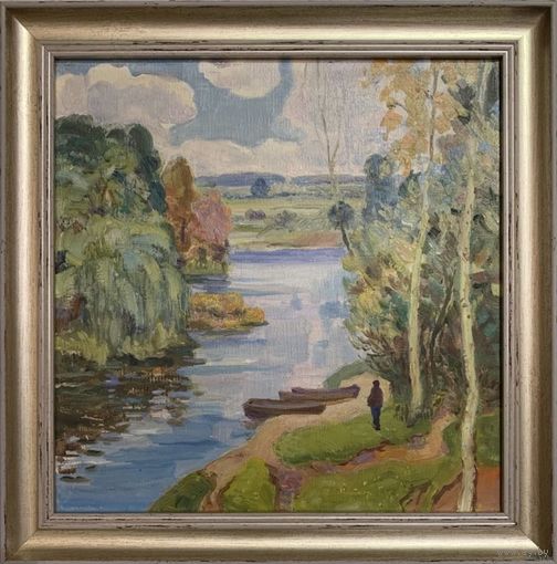 Доморад В.А. Пейзаж. Холст, масло. Размер 38х38 см.