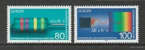ГЕРМАНИЯ 1994. ЕВРОПА. НАУКА. ФИЗИКА. СПЕКТРЫ. ПОЛНАЯ СЕРИЯ. **\\АР