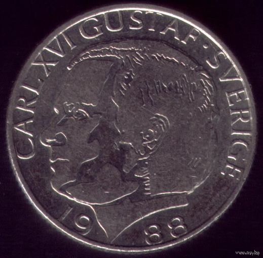 1 Крона 1988 год Швеция