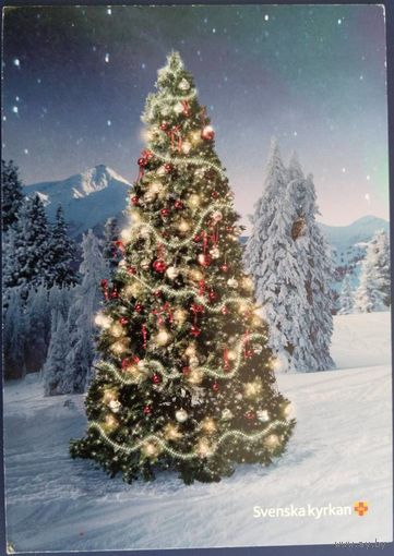 Рождественско-новогодняя открытка. Швеция. 2014 г.
