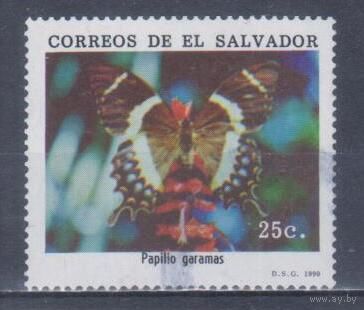 [948] Сальвадор 1990. Фауна.Бабочка. Гашеная марка.