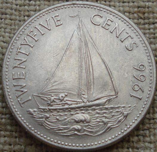 25 центов 1966 Багамы