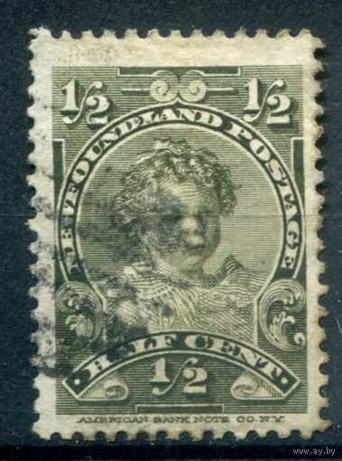 Британские колонии - Ньюфаундленд - 1897/1918г. - принц Эдуард, 1/2 с - 1 марка - гашёная [Mi 61]. #3-WB-90-A-1