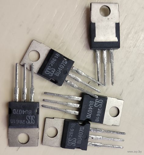 BU407D транзистор SI-N+Diode 330V 7A 65W 0.75us  TO220 SGS-Thomson Microelectronics