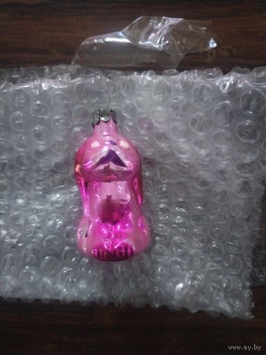 Елочная игрушка СССР собака