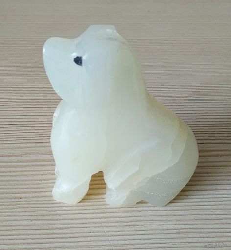 Фигурка,собака, мрамор?, СССР