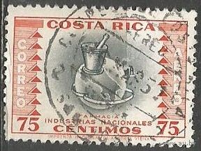 Коста-Рика. Авиа. Развитие медицины. 1954 г. Mi#504.