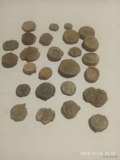 Старинные, пломбы. Все подписные 26 штук