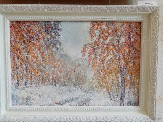 Картина Кравченко Алексей "Октябрьский снег", х.м., 40х60см.