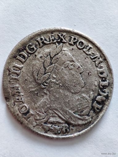 Шестак (6 грошей) 1680 года C TLB "Тип 1680-1683" (Польша, Ян III Собеский)