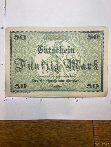 Германия нотгельд 50 марок 1918 г.- Портланд - 2001